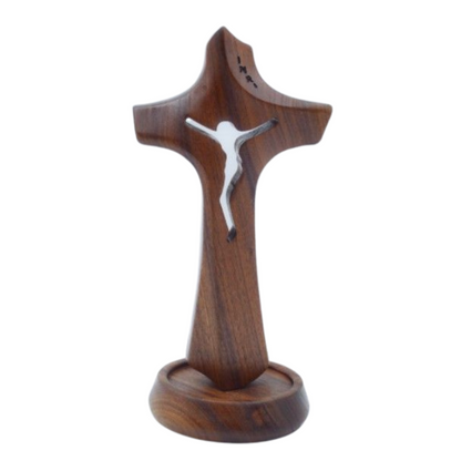 Wood Cross - Risen Jesus