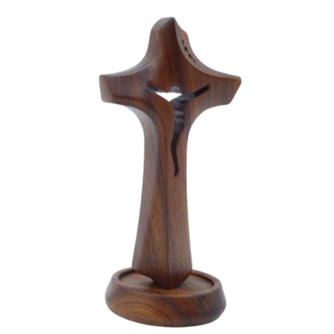 Wood Cross - Risen Jesus