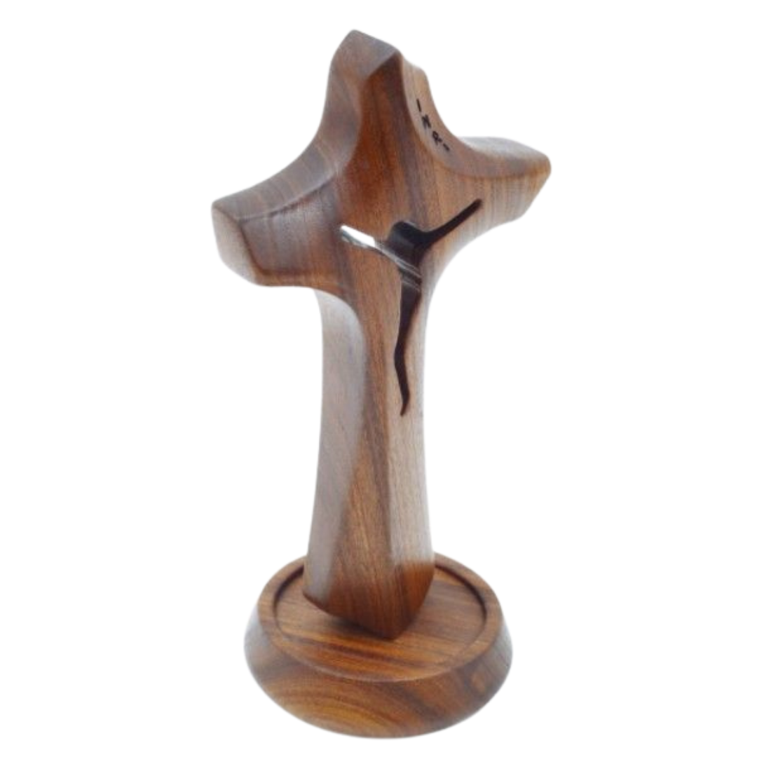 Wood Cross - Risen Jesus